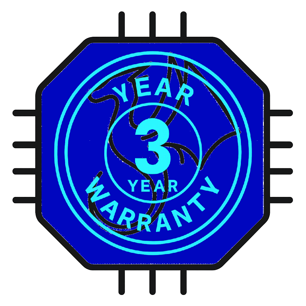 3 Year Warranty