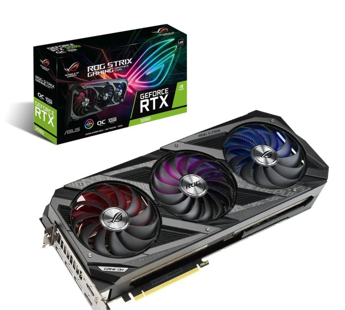 ASUS ROG Strix RTX 3080 OC 10GB GDDR6X Gaming Graphics Card – RGB, 4K Ready