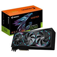 Gigabyte NVIDIA GeForce RTX 5090 AORUS MASTER 32GB GDDR7 Graphics Card, 21760 CUDA Cores, 2655 MHz Core Clock, Triple Fan, RGB, 3x DisplayPorts / 1x HDMI Port