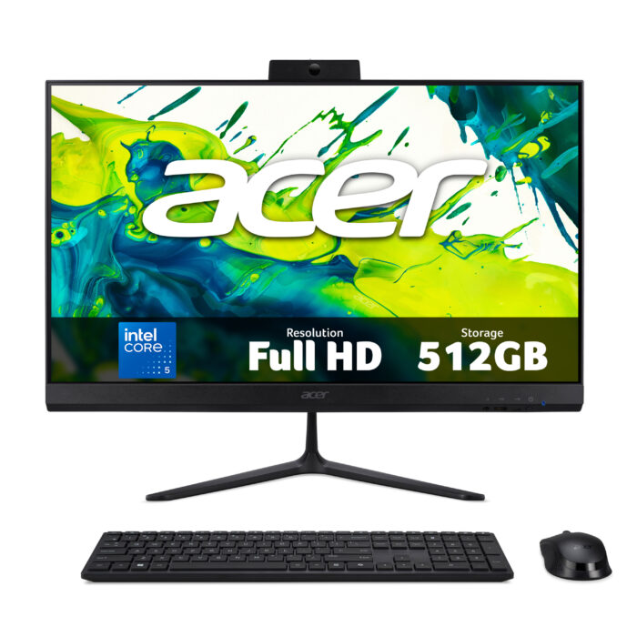Acer Veriton VZ2415G all-in-one PC: 23.8-inch Full HD, Intel Core 5 120U, 16GB, 512GB SSD, Windows 11 Pro