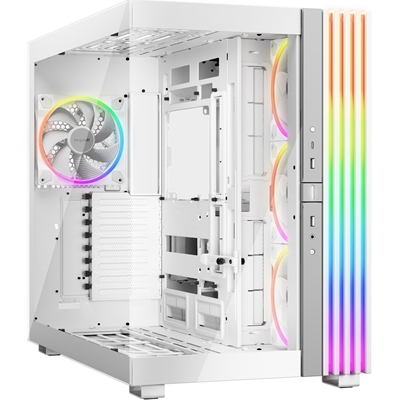 be quiet! BGW72 Light Base 900 FX Full Tower Gaming Case – White, 1 x USB Type-C / 2 x USB 3.0, Tempered Glass Front & Side Window Panel, 4 x Light Wings ARGB Fans, E-ATX / XL-ATX / ATX / M-ATX / Mini-ATX Compatible