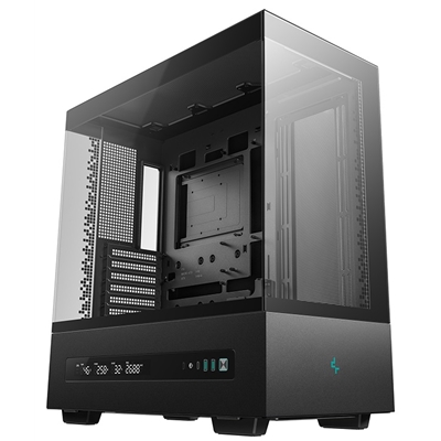 DeepCool CH690 Digital ATX Mid-Tower Case, High-Airflow PC Case with Semi-Glass Panel, USB-C Port, Support for 420mm Radiator, 450mm GPU, ATX PSU, Black