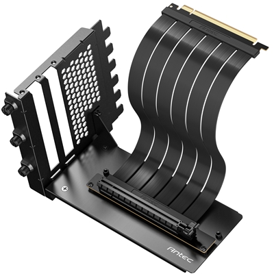 Antec RTX50 PCIe 5.0 Riser Cable with 90-Degree Bracket Mount, Black, for Vertical Graphics Card Mounting