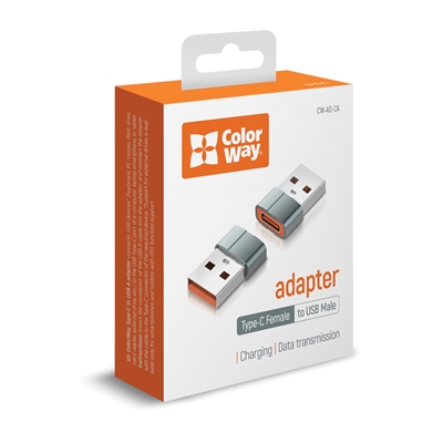 ColorWay Grey Adapter Type-C To USB-A