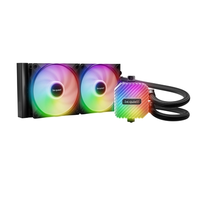 be quiet! Light Loop 240mm Liquid Cooler – High-Performance ARGB All-in-One Water Cooling System with Dual Light Wings LX PWM Fans