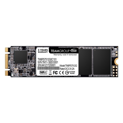Team MS30 (TM8PS7512G0C101) 512GB, M.2 Sata Interface,Read 550MB/s, Write 480MB/s, 3 Year Warranty