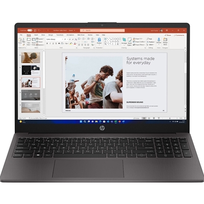 HP 255 G10 AK9U8AT#ABU Laptop, 15.6 Inch Full HD 1080p Screen, AMD Ryzen 5 7530U, 8GB RAM, 256GB SSD, Windows 11 Home