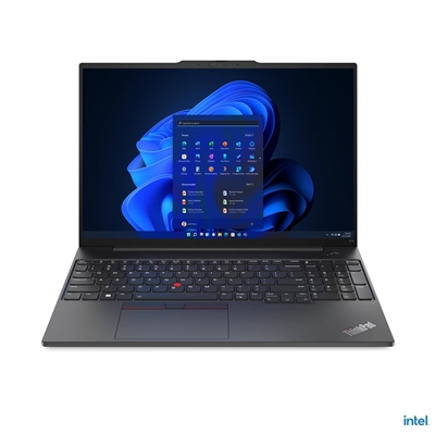 Lenovo ThinkPad E16 Laptop, 16 Inch WUXGA 1920×1200, Intel Core i3-1315U Processor, 8GB RAM, 256GB SSD, Intel UHD Graphics Graphics, Windows 11 Pro