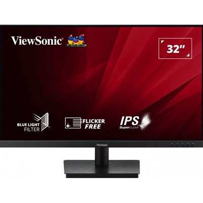 Viewsonic VA3209-MH 32 Inch IPS Frameless Monitor, 75Hz, 4ms, VGA, HDMI, HD, Full HD 1080p, Built-In Speakers, VESA