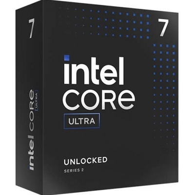Intel Core Ultra 7 265K 20 Core, 20 Threads, 3.9GHz up to 5.5GHz Arrow Lake Processor LGA 1851, 36MB Cache, 125w, 250w Maximum Turbo Power, Arc Xe2 Graphics 64EU, No Cooler