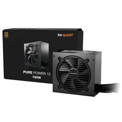 be quiet! 750W PURE POWER 12, 80 PLUS Gold, ATX 3.1 compliant and PCIe 5.1 compatible,10-year manufacturer’s warranty