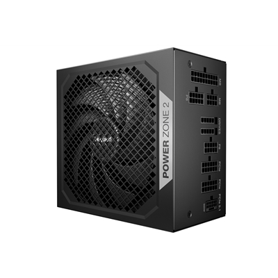 be quiet! Power Zone 2 850W PSU – 80 PLUS Platinum, Semi-Passive Cooling, Pure Wings 3 Fan, PCIe 5.1/ATX 3.1 Compatibility, 10-Year Warranty