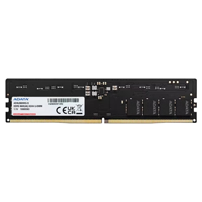 Adata (AD5U56008G-B) 8GB (1x 8GB) DDR5 5600 U-DIMM Memory, 5600MHz, CL46, 1.1V, Limited Lifetime Warranty – Bulk