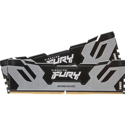 Kingston FURY Renegade KF560C32RSK2-96 96GB (2x 48GB) DIMM System Memory, 6000MHz, DDR5, CL32, Silver, Intel XMP