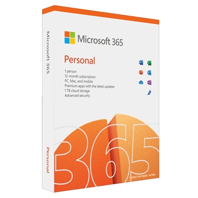Microsoft Office 365 Personal 1 Year 1 User – Retail Boxed FY25H2