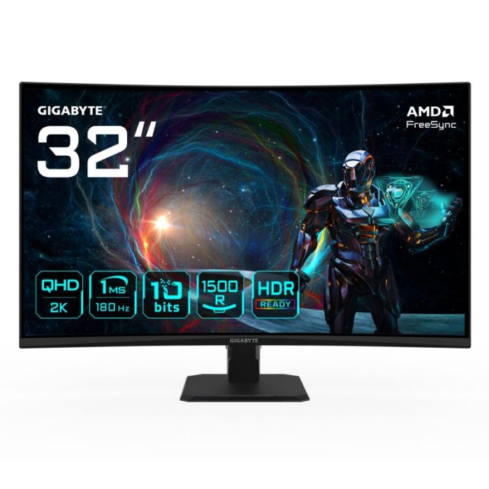 GIGABYTE 31.5 VA MONITOR CURVED GS32QCA