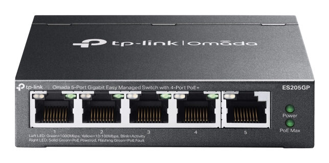 TPLINK TP-LINK ES205GP 5-PORT SWITCH