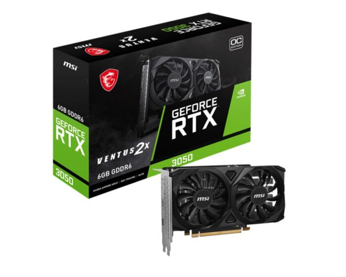 MSI RTX 3050 6GB VENTUS 2X E 6G OC