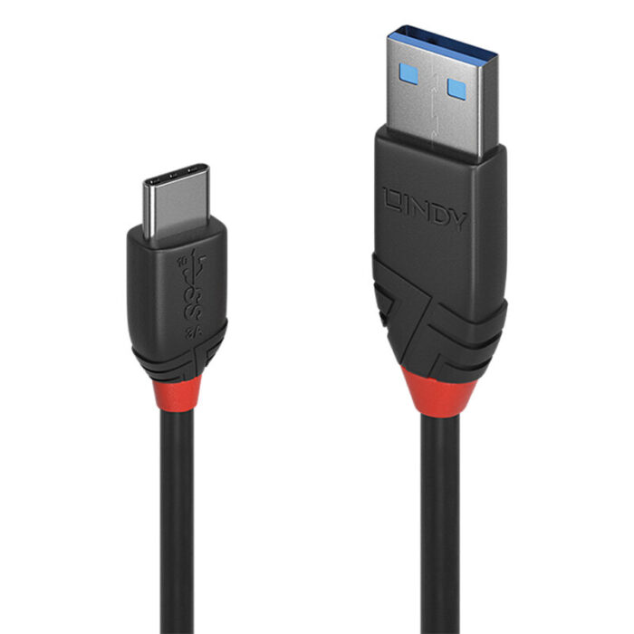 LINDY 1M USB 3.1 A TO C CABLE BL