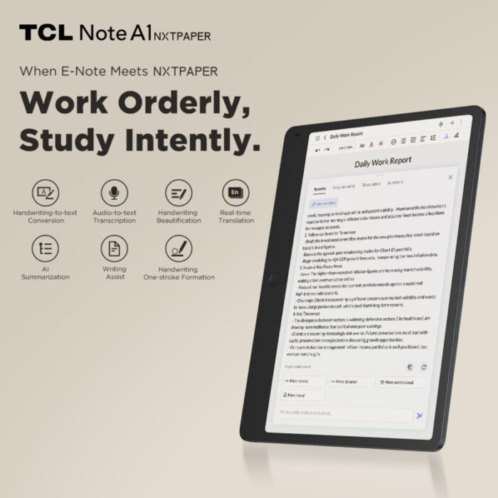 TCL TCL Note A1 Nxtpaper GRAY