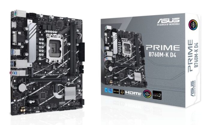 ASUS 1700 PRIME B760M-K D4 M-ATX
