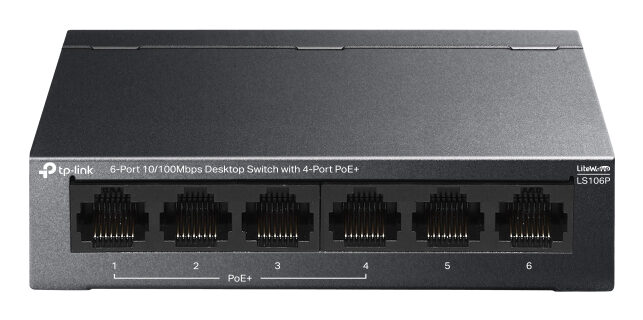 TPLINK 6PORT 10/100MBPS DT SWITCH PORT POE+