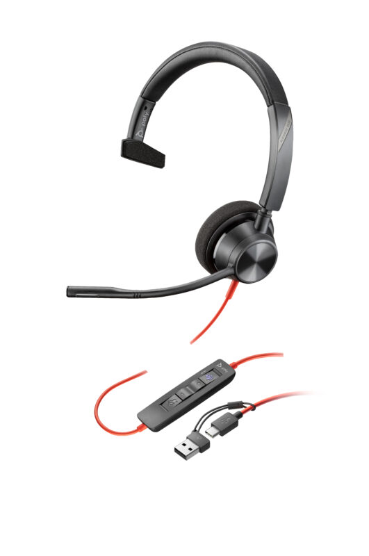 HP POLY POLY BW3310-M MONAURAL USB-C/A