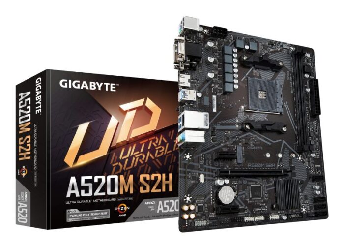 GIGABYTE AM4 A520M S2H M-ATX