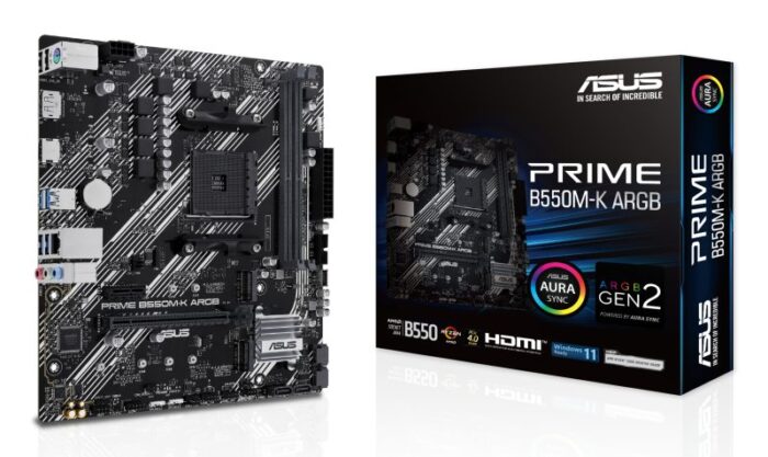 ASUS AM4 PRIME B550M-K ARGB M-ATX