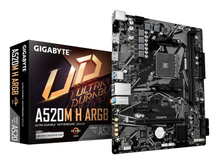 GIGABYTE AM4 A520M H ARGB M-ATX