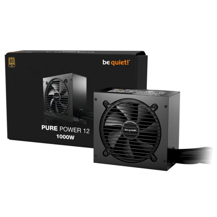 be quiet! 1000W PURE POWER 12, 80 PLUS Gold, ATX 3.1 compliant and PCIe 5.1 compatible,10-year manufacturer’s warranty